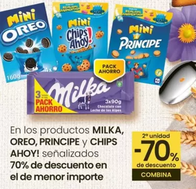 Oferta de MILKA, OREO, PRINCIPE Y CHIPS AHOY! - En Los Productos en Eroski