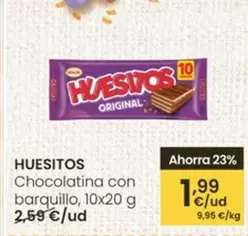 Oferta de Huesitos - Chocolatina Con Barquillo por 1,99€ en Eroski