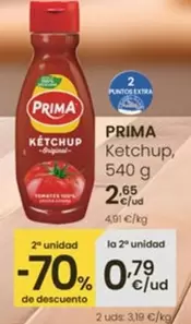 Oferta de Prima - Ketchup por 2,65€ en Eroski