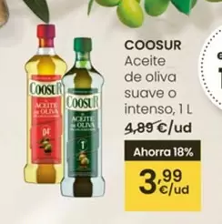 Oferta de Coosur - Aceite De Oliva Suave O Intenso por 3,99€ en Eroski