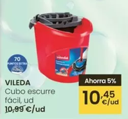 Oferta de Vileda - Cubo Escurre Facil por 10,45€ en Eroski