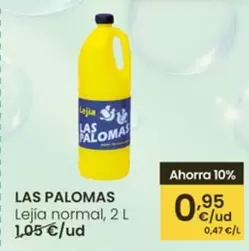 Oferta de Las Palomas - Lejía Normal por 0,95€ en Eroski