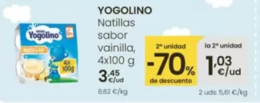 Oferta de Yogolino - Natillas Sabor Vainilla por 3,45€ en Eroski