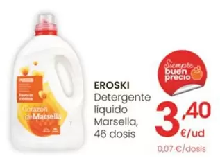 Oferta de Eroski - Detergente Liquido Marsella por 3,4€ en Eroski