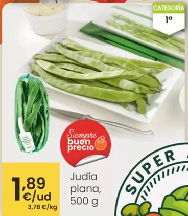 Oferta de Judía Plana por 1,89€ en Eroski