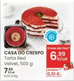 Oferta de Casa Do Crespo - Tarta Red Velvet por 7,5€ en Eroski