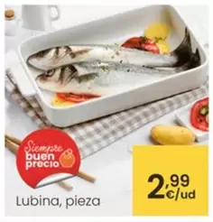 Oferta de Lubina por 2,99€ en Eroski