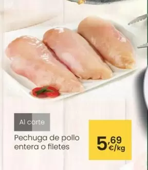 Oferta de Pechuga De Pollo Entera O Filetes por 5,69€ en Eroski