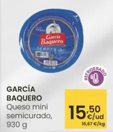 Oferta de García Baquero - Queso Mini Semicurado por 15,5€ en Eroski