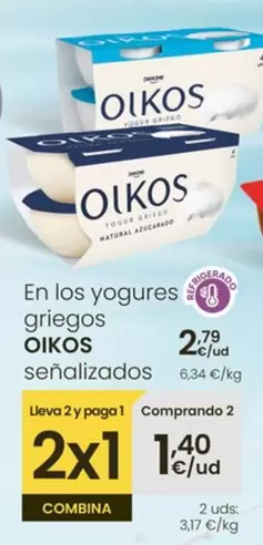 Oferta de OIKOS - En Los Yogures Griegos por 2,79€ en Eroski