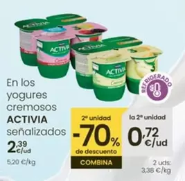 Oferta de Activia - En Los Yogures Cremosos Senalizados por 2,39€ en Eroski