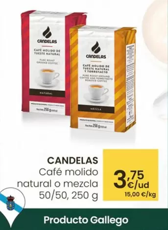 Oferta de Candelas - Cafe Molido Natural O Mezcla por 3,75€ en Eroski