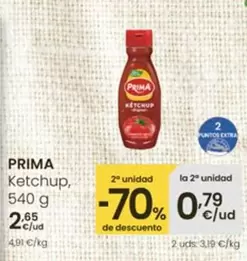 Oferta de Prima - Ketchup por 2,65€ en Eroski