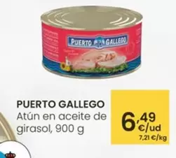 Oferta de Puerto Gallego - Atun En Aceite De Girasol por 6,49€ en Eroski