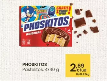 Oferta de Phoskitos - Pastelitos por 2,69€ en Eroski