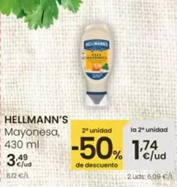 Oferta de Hellmann's - Mayonesa por 3,49€ en Eroski