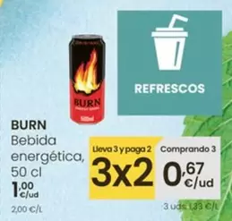 Oferta de Burn - Bebida Energética por 1€ en Eroski
