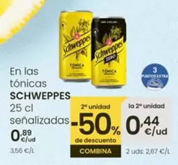 Oferta de Schweppes - En Las Tonicas por 0,89€ en Eroski