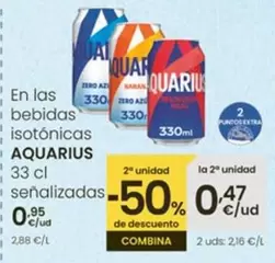 Oferta de Aquarius - En Las Bebidas Isotónicas por 0,95€ en Eroski