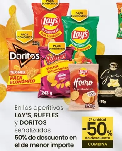 Oferta de Lay's, Ruffles Y Doritos - En Los Aperitivos en Eroski