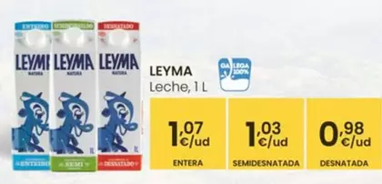 Oferta de Leyma - Leche por 0,98€ en Eroski