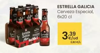 Oferta de Estrella Galicia - Cerveza Especial por 3,39€ en Eroski