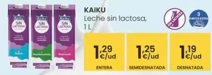 Oferta de Kaiku - Leche Sin Lactosa por 1,19€ en Eroski