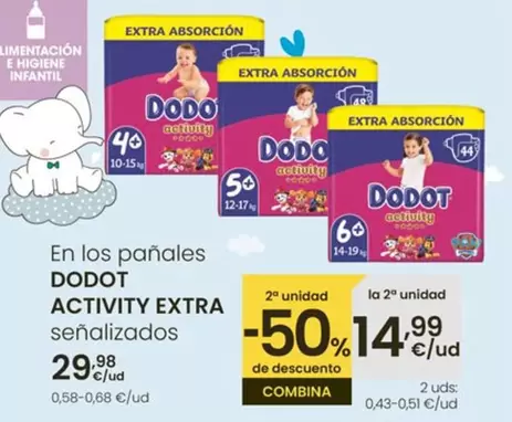 Oferta de Dodot - Activity Extra En Los Panales por 29,98€ en Eroski