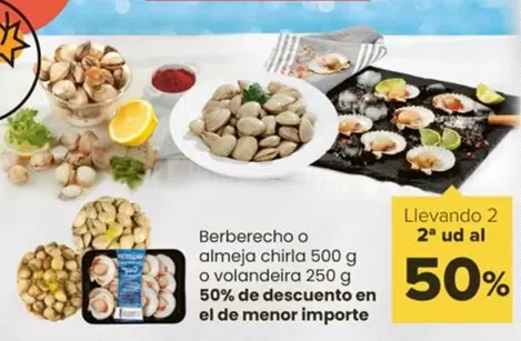 Oferta de Berberecho O Almeja Chirla O Volandeira en Autoservicios Familia