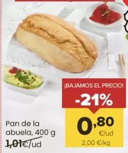Oferta de Pan De La Abuela por 0,8€ en Autoservicios Familia