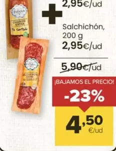 Oferta de Salchichón  por 4,5€ en Autoservicios Familia