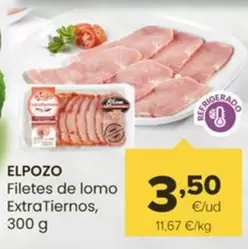 Oferta de Elpozo - Filetes De Lomo Extra Tiernos por 3,5€ en Autoservicios Familia