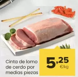Oferta de Cinta De Lomo De Cerdo Por Medias Piezas por 5,25€ en Autoservicios Familia