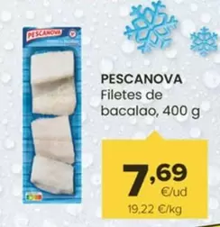 Oferta de Pescanova - Filetes De Bacalao por 7,69€ en Autoservicios Familia