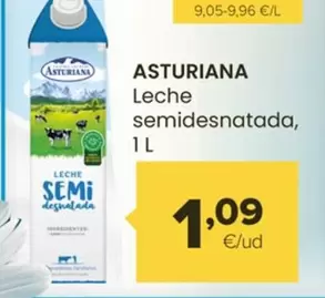 Oferta de Central Lechera Asturiana - Leche Semidesnatada por 1,09€ en Autoservicios Familia