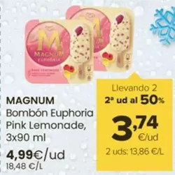 Oferta de Magnum - Bombón Euphoria Pink Lemonade por 4,99€ en Autoservicios Familia