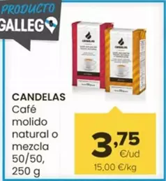 Oferta de Candelas - Cafe Molido Natural O Mezcla 50/50 por 3,75€ en Autoservicios Familia