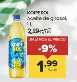 Oferta de Koipesol - Aceite De Girasol por 1,99€ en Autoservicios Familia