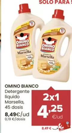 Oferta de Omino Bianco - Detergente Líquido Marsella por 8,49€ en Autoservicios Familia