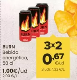 Oferta de Burn - Bebida Energética por 1€ en Autoservicios Familia