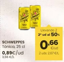 Oferta de Schweppes - Tonica por 0,89€ en Autoservicios Familia
