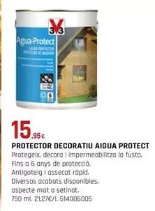 Oferta de V33 - Protector Decoratiu Aigua Protect por 15,95€ en Fes Més