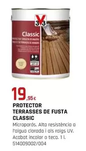 Oferta de V33 - Protector Terrasses De Fusta Classic por 19,95€ en Fes Més