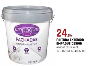 Oferta de Empaque - Pintura Exterior Design por 24,95€ en Fes Més