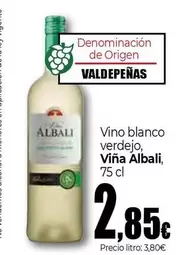 Oferta de Viña Albali - Vino Blanco Verdejo por 2,85€ en Unide Market