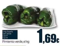 Oferta de Pimiento Verde por 1,69€ en Unide Market