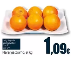 Oferta de Naranja Zumo por 1,09€ en Unide Market