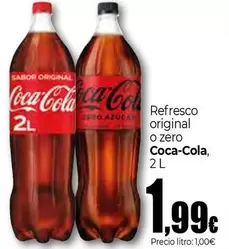Oferta de Coca-Cola - Refresco original o zero por 1,99€ en Unide Market