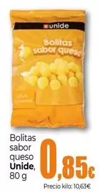 Oferta de Unide - Bolitas Sabor Queso por 0,85€ en Unide Market