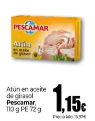 Oferta de Pescamar - Atun En Aceite De Girasol por 1,15€ en Unide Market